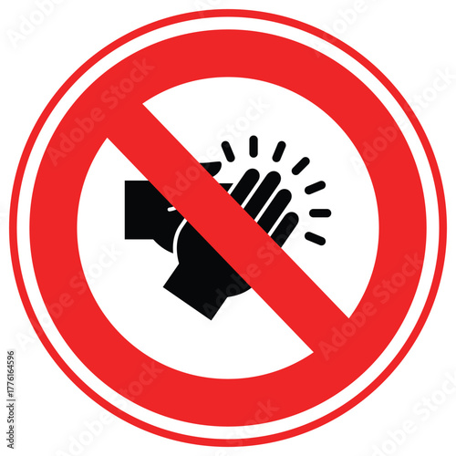 No Clapping Hands Vector Icon which can easily modify or edit