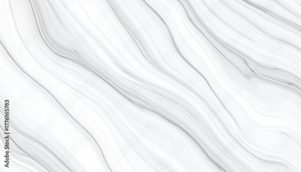 Obraz premium Smooth white marble texture with abstract flowing lines