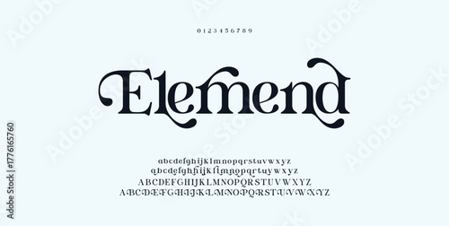 Beauty Luxury font alphabet logo. Typography beautiful fashion elegant classic letters serif italic fonts decorative wedding vintage retro logos. vector illustration