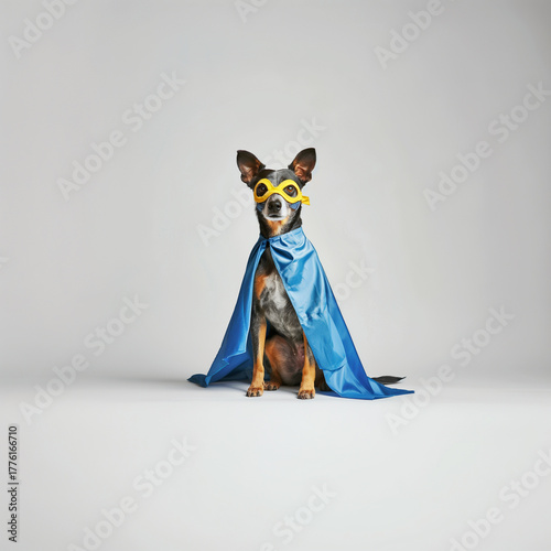 dog with a blue mantle
