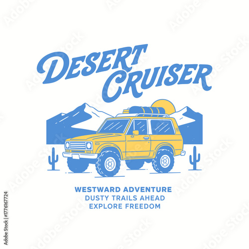 Desert cruiser vector illustration