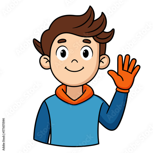 boy with thumb up