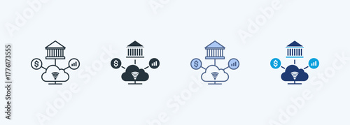 Internet Of Things Icon Multiple Style 