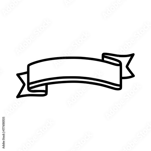 Classic ribbon banner blank for text and design