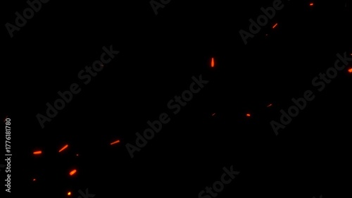 fire embers Particles 4k, Flying embers, bonfire sparkles overlay background and flames, Fiery Orange Bonfire Particles Over Black Background. bonfire flares, dusty glowing hot fire particle,