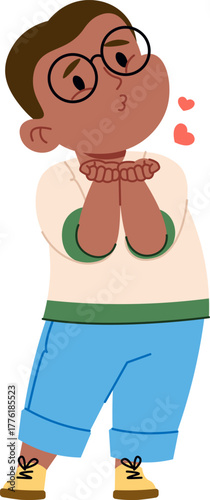 Child Blowing Kisses