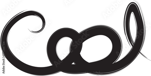 hand draw cool vector text