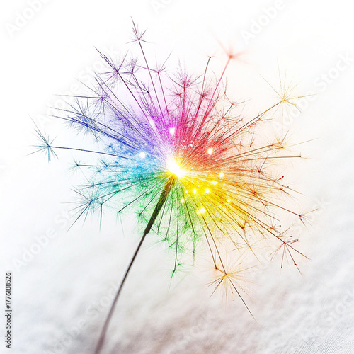 Abstract Color Explosion of Light