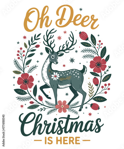 Oh Deer christmas design 