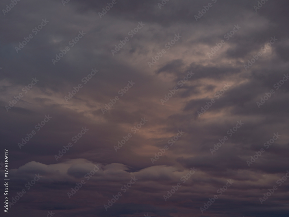 Obraz premium Colourful sunset clouds, nature background