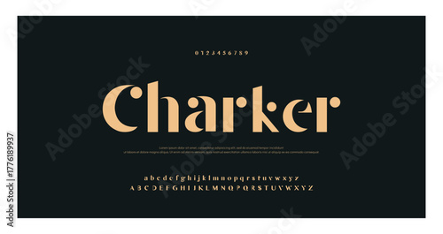 Elegant luxury alphabet font logo. Typography modern classic lettering serif italic fonts decorative wedding vintage retro logos. vector illustration