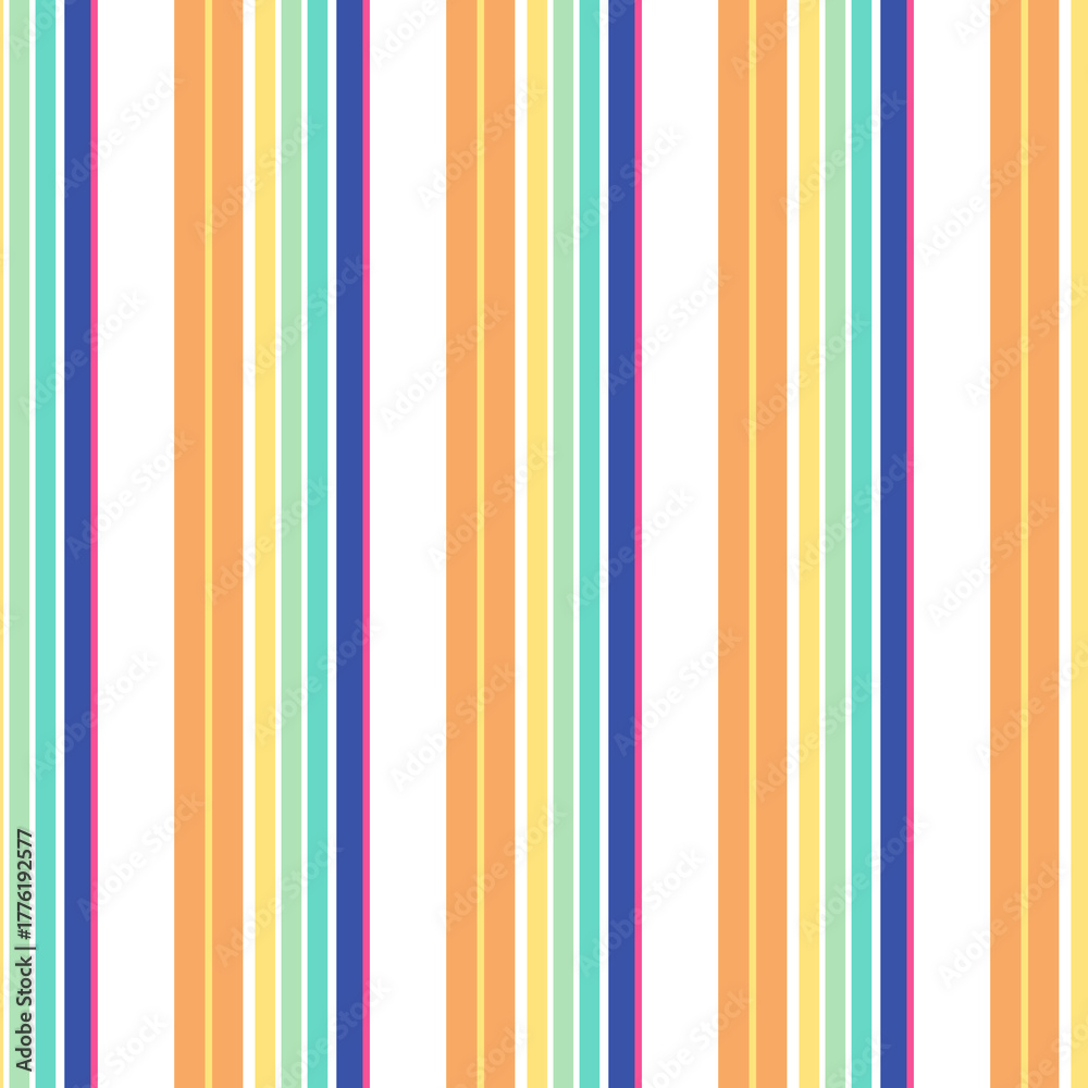 Obraz premium Colorful Stripes Seamless Pattern Design. Stripe Wallpaper