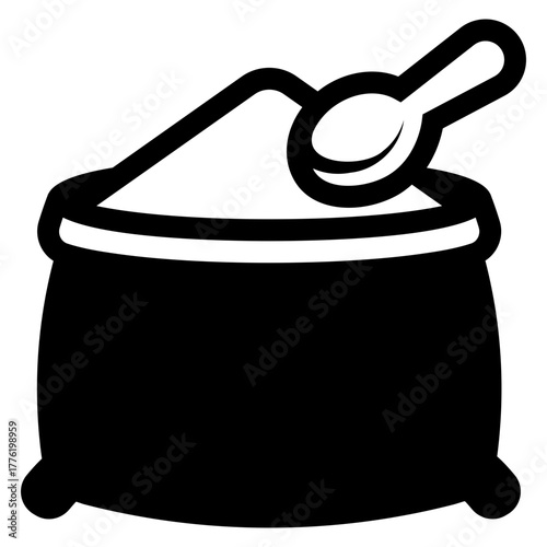 sugar sack with spoon icon