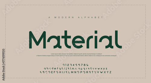 Tech font, digital alphabet, thin Latin letters A, B, C, D, E, F, G, H, I, J, K, L, M, N, O, P, Q, R, S, T, U, V, W, X, Y, Z and Arab numerals 0, 1, 2, 3, 4, 5, 6, 7, 8, 9 made in design cyber future