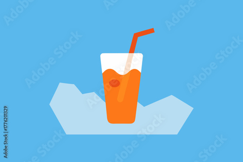 Cold Drink Ice Refreshing Background
