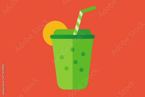Green Smoothie Healthy Background Design