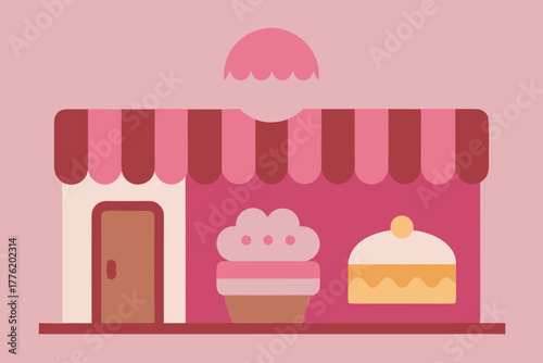 sweet pastry shop background