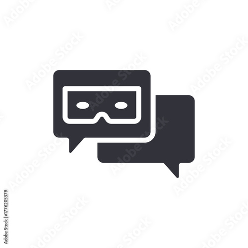 Hidden Identity Conversation Anonymous Speech Bubble Icon