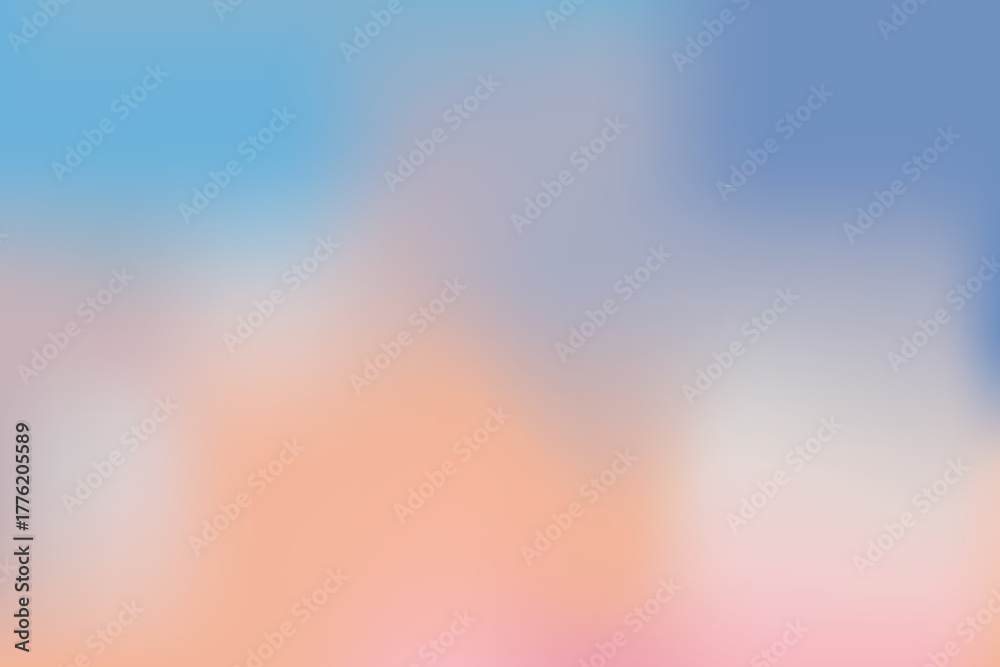 Naklejka premium Nude soft sky abstract neutral gradient background. Fluffy cloud vibrant pastel sunset. Blurred light and pale backdrop.