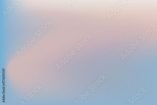 Nude soft sky abstract neutral gradient background. Fluffy cloud vibrant pastel sunset. Blurred light and pale backdrop.