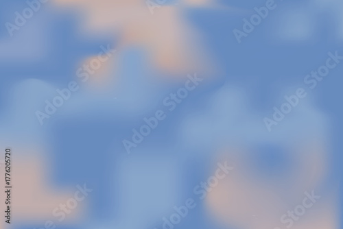 Nude soft sky abstract neutral gradient background. Fluffy cloud vibrant pastel sunset. Blurred light and pale backdrop.