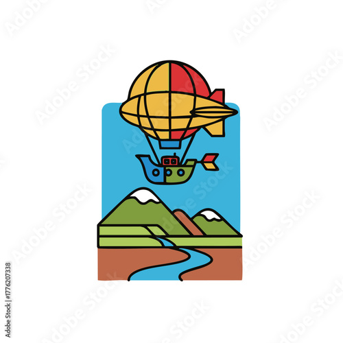 RPG_Airship_Sky_Ship_Exploration_-_ミニマリストRPGの空飛ぶ船と大空の冒険