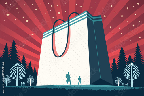 -massive-giant-shopping-bag-in-center-with-giant-p.eps