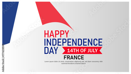 Photos France Independence Day celebration with national flag