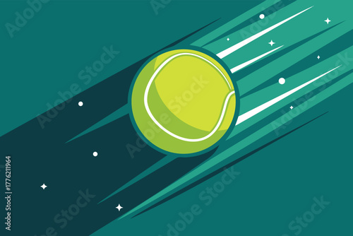 -tennis-ball-spinning-through-air-with-motion-trai.eps