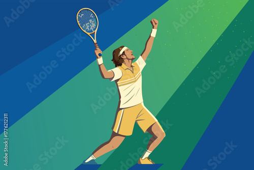 -tennis-player-celebrating-victory-with-raised-rac.eps