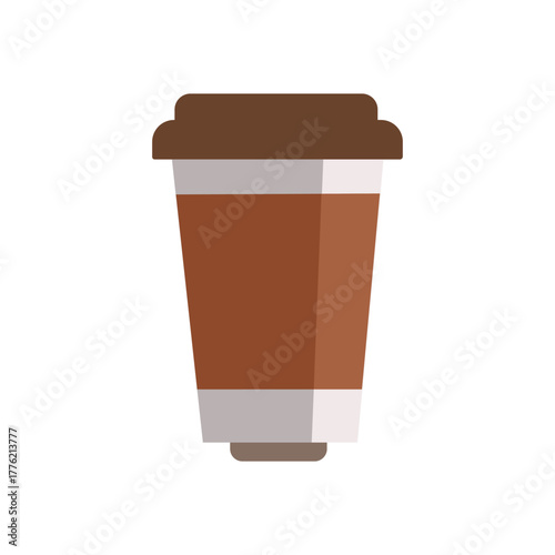 Coffee cup delivery. Glass of coffee. Modern coffee packaging. Hot drink.