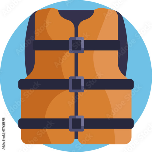 Safety gear worn to keep swimmers afloat.