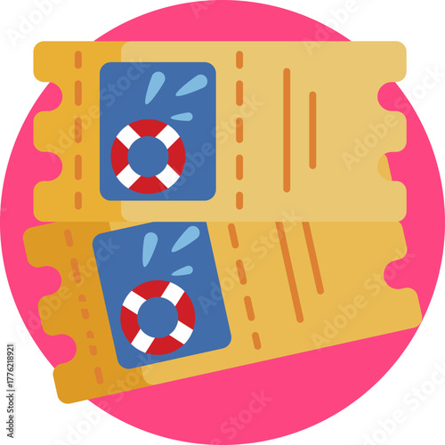 Entry ticket for admission to water park attractions.