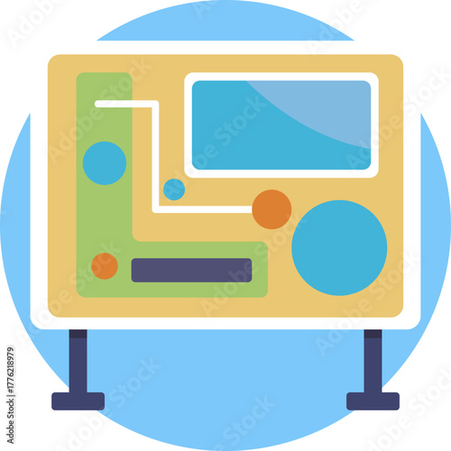 An outline of a park map indicating key water features and paths for quick orientation inside the water park.