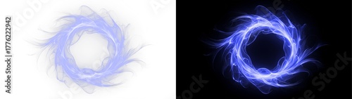 fire energy ring glow light. smoke glowing circle effect. Burning ring, fiery circle. Futuristic flames for design. This PNG Overlay transparent. 光