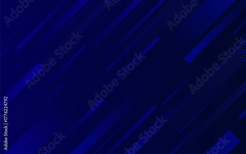 Dynamic Abstract Background with Diagonal Geometric Shapes in Deep Blue Gradient Design