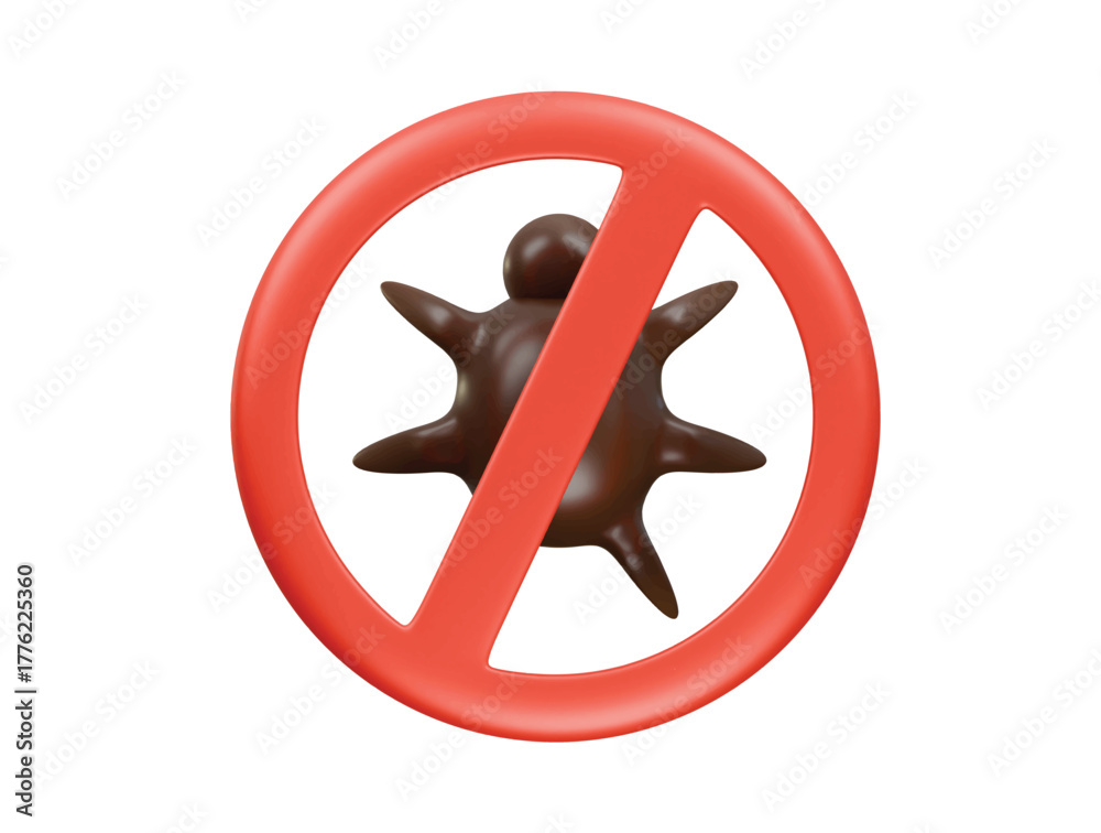 Obraz premium insect repellent icon 3d illustration render