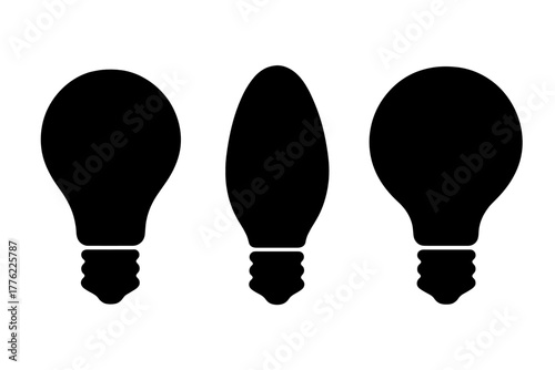 Different shapes of light bulbs showing variety in design and function for home illumination