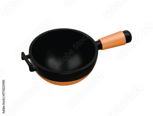 wok icon 3d illustration render