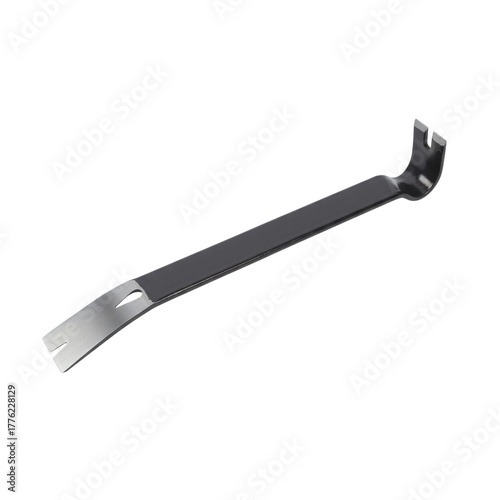 фотографія Black metal pry bar tool isolated