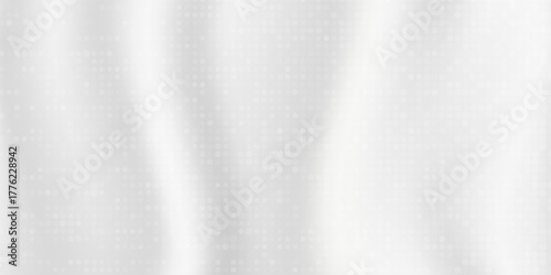 Smooth elegant white silk vector or satin luxury cloth texture background. White gray satin texture that is white silver fabric silk background. Soft shiny creased satin fabric folding texture. Vector