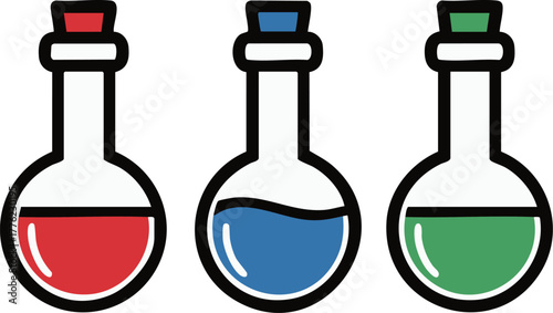 RPG_Potion_Icons_Health_Mana_Cure_-_ミニマリストRPGの回復薬_魔力薬_毒消しアイコン