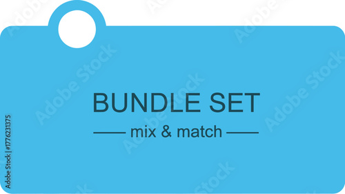 Bundle Set Mix and Match Special Promotion Advertising Design Vector Illustration 