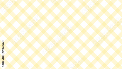 Diagonal yellow checkered plaid in the white background	