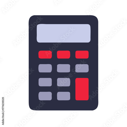 Calculator with digital display Material SVG Icon