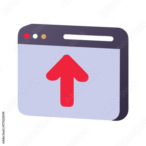 Upload arrow icon Material SVG Icon
