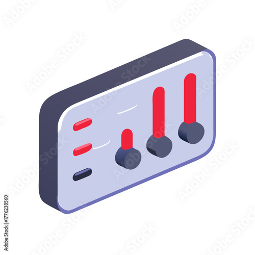 Volume slider control Material SVG Icon