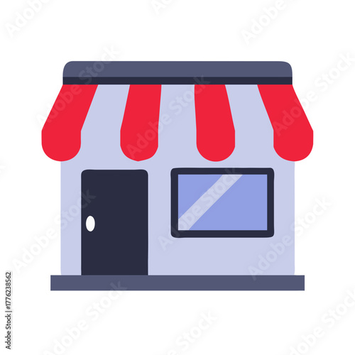 Storefront with awning Material SVG Icon