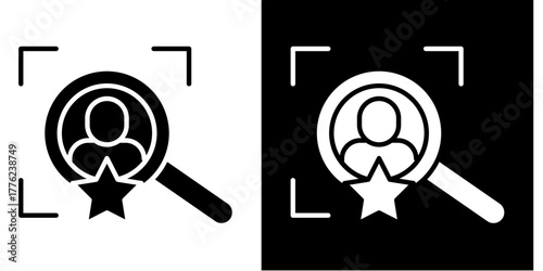 Talent Acquisition  Icon Set White Style Collection