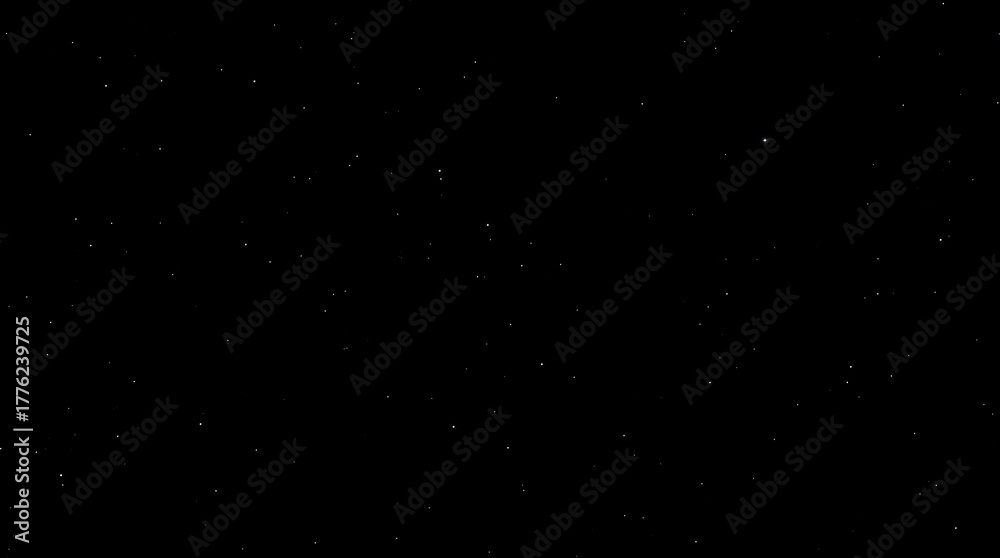 Fototapeta premium Soft Starfield Texture — Small White Particles on Deep Black